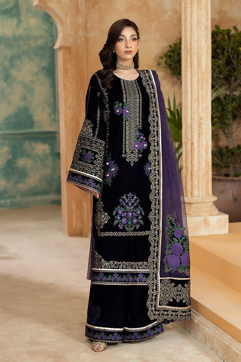 Imrozia Premium | Rukh e Makhmal | Nigha - Formal Dress - available at Maria Faisal in UK and USA.