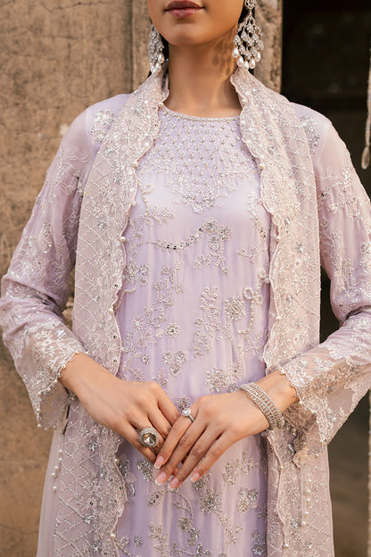 Cross Stitch | SS-25 RTW WEDDING EDIT-1 | LAVENDER GLAM - Wedding Dress - available at Maria Faisal in UK and USA.