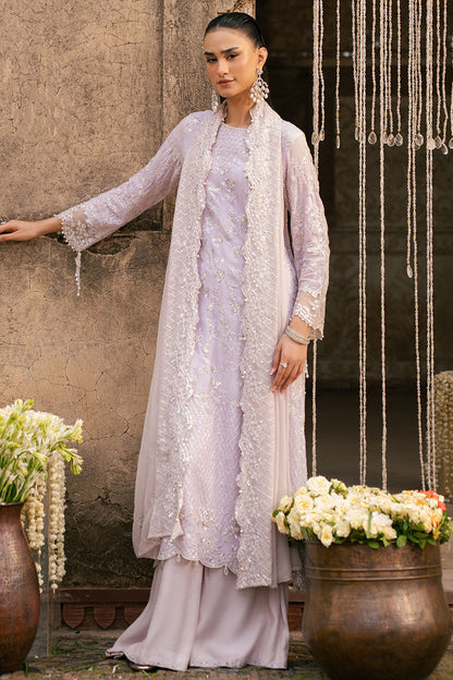 Cross Stitch | SS-25 RTW WEDDING EDIT-1 | LAVENDER GLAM - Wedding Dress - available at Maria Faisal in UK and USA.