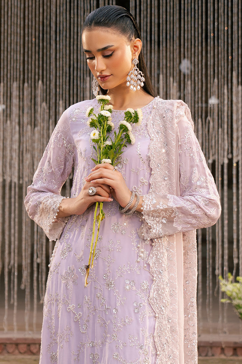 Cross Stitch | SS-25 RTW WEDDING EDIT-1 | LAVENDER GLAM - Wedding Dress - available at Maria Faisal in UK and USA.