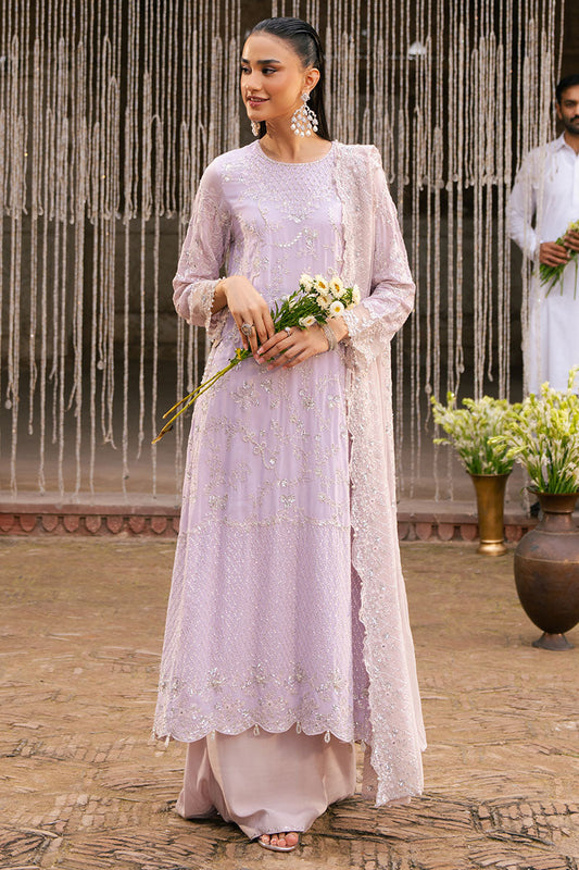 Cross Stitch | SS-25 RTW WEDDING EDIT-1 | LAVENDER GLAM - Wedding Dress - available at Maria Faisal in UK and USA.