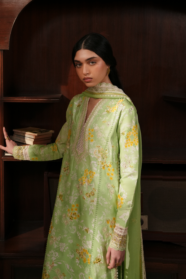 Afrozeh | Florette 26 | Ciel - Luxury Dress - available at Maria Faisal in UK and USA.