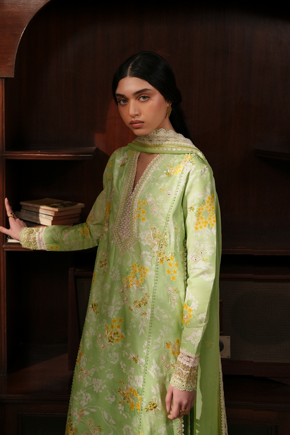 Afrozeh | Florette 26 | Ciel - Luxury Dress - available at Maria Faisal in UK and USA.