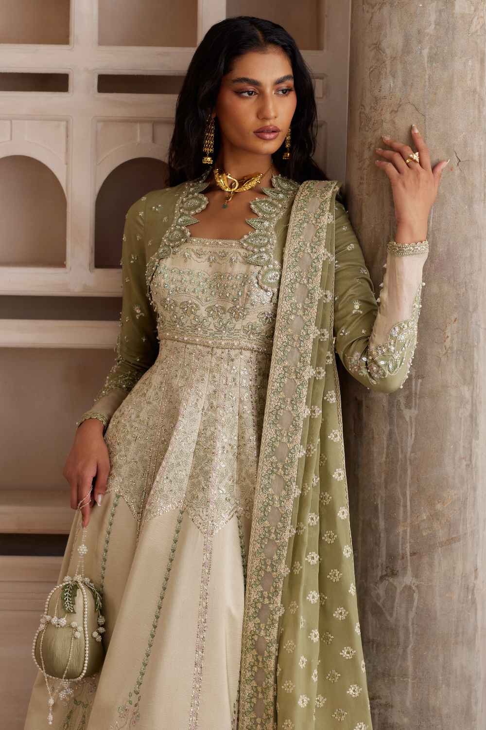 Soraya | Silk Edit 26 | Lehr - Formal Dress - available at Maria Faisal in UK and USA.