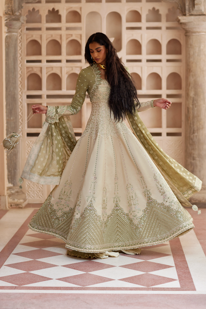 Soraya | Silk Edit 26 | Lehr - Formal Dress - available at Maria Faisal in UK and USA.