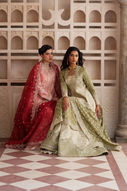 Soraya | Silk Edit 26 | Lehr - Formal Dress - available at Maria Faisal in UK and USA.