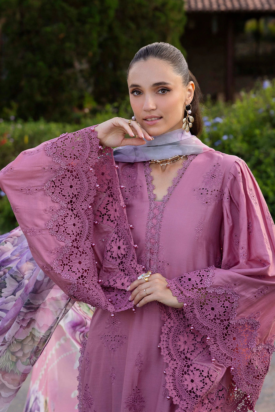 Adans Libas | Lasserkari Eid Petals | EID PETAL 1717 - Dress - available at Maria Faisal in UK and USA.