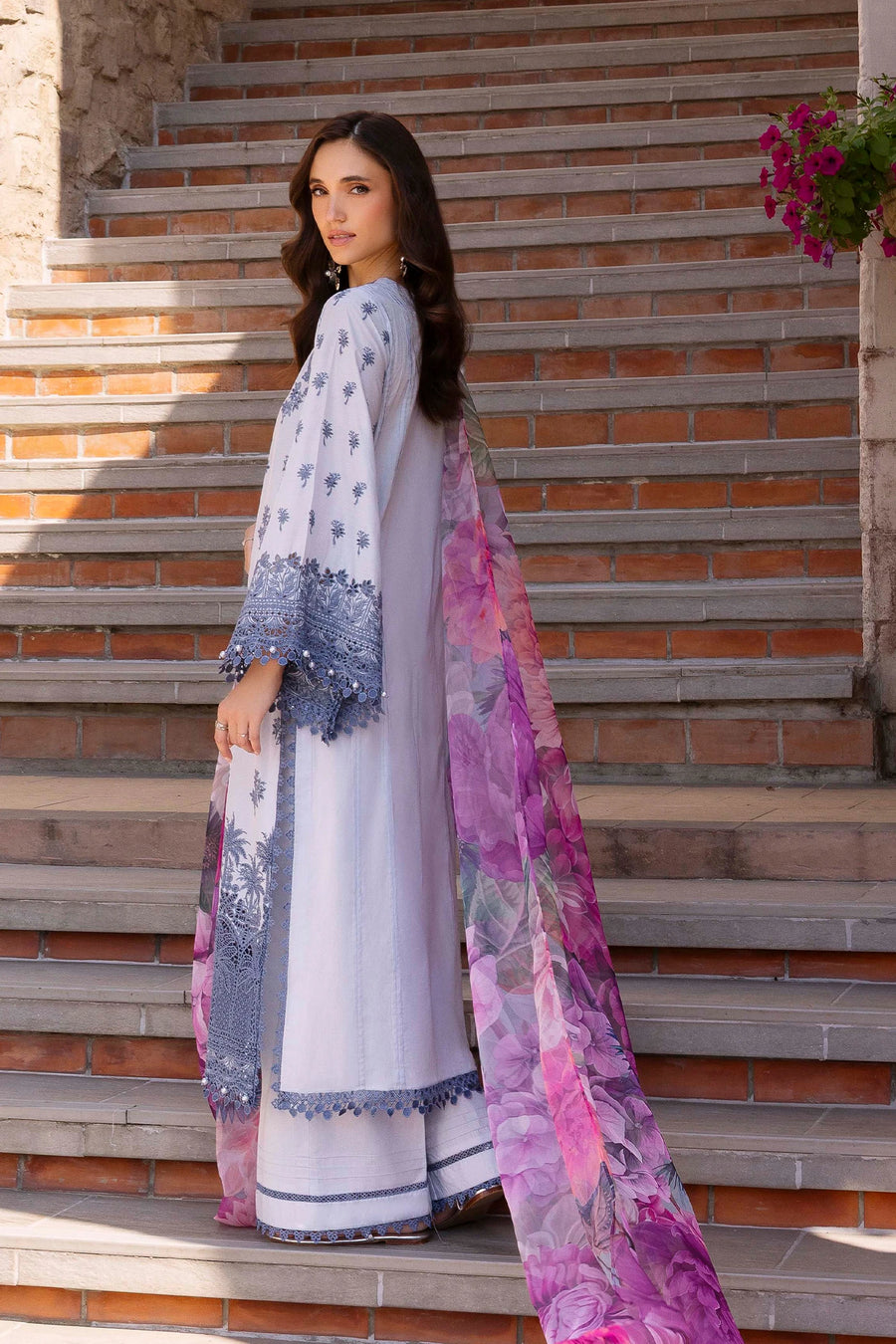 Adans Libas | Lasserkari Eid Petals | EID PETAL 1712 - Dress - available at Maria Faisal in UK and USA.