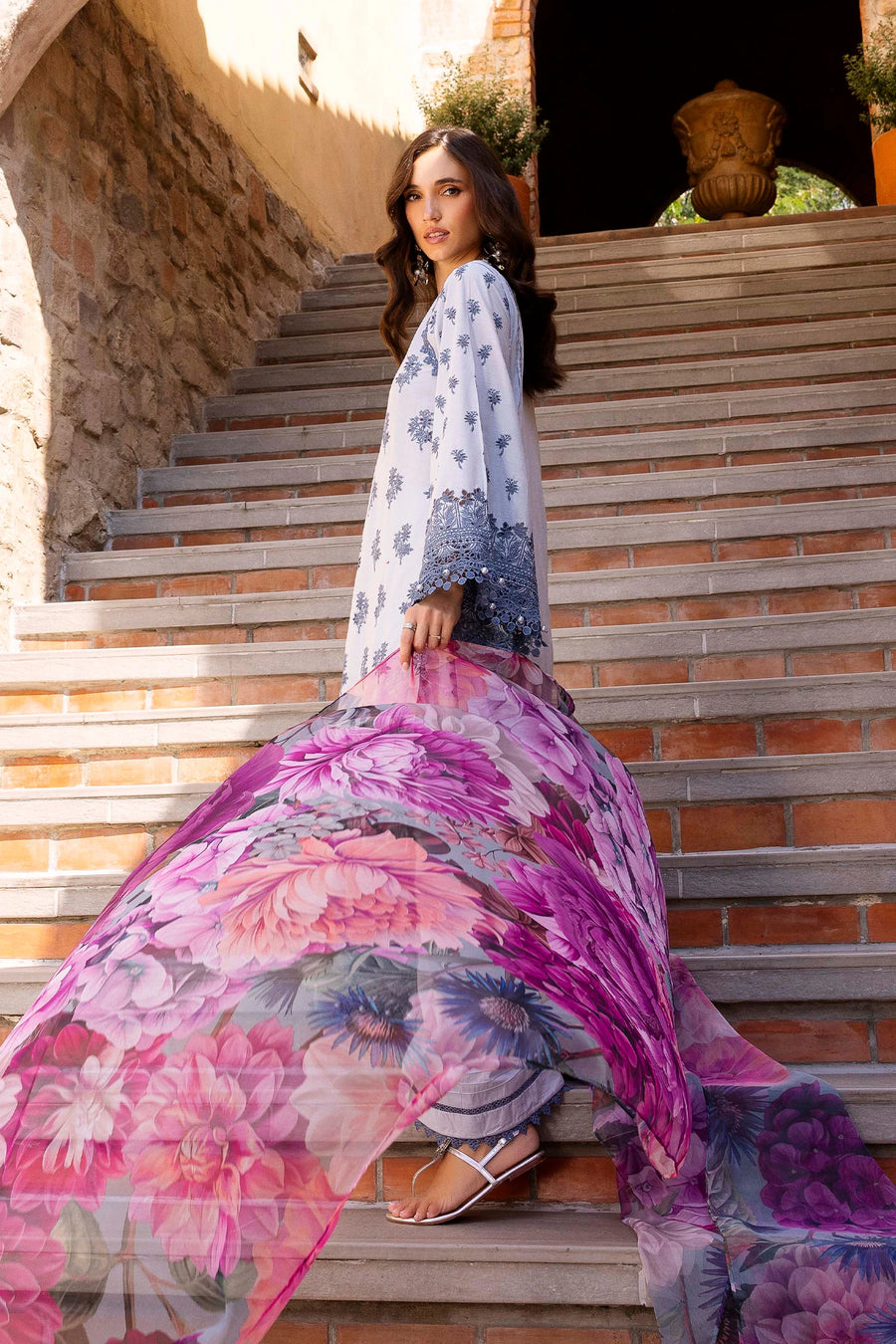 Adans Libas | Lasserkari Eid Petals | EID PETAL 1712 - Dress - available at Maria Faisal in UK and USA.
