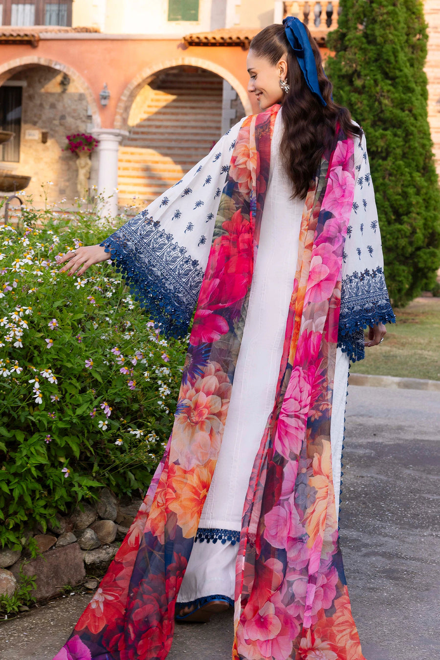 Adans Libas | Lasserkari Eid Petals | EID PETAL 1716 - Dress - available at Maria Faisal in UK and USA.