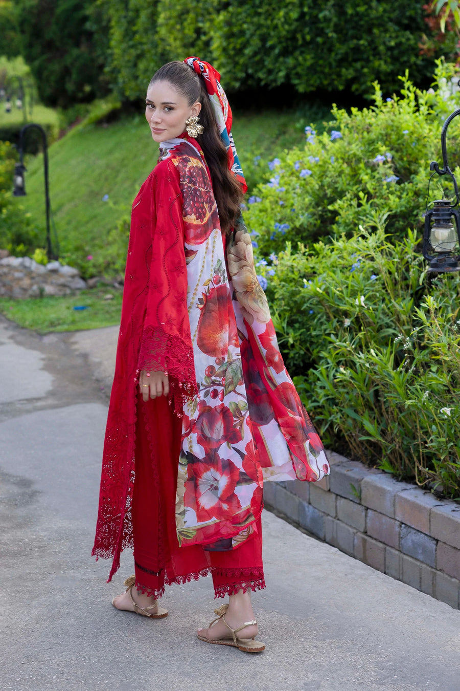 Adans Libas | Lasserkari Eid Petals | EID PETAL 1719 - Dress - available at Maria Faisal in UK and USA.