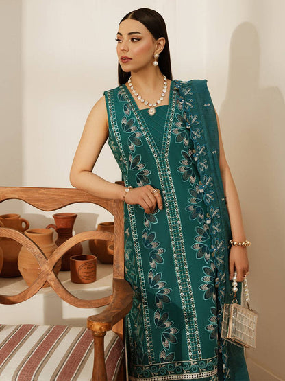 Mahnur | Florence Luxury Lawn 25 | LANA by Maria Faisal - Registered Vendor of : Mahnur - type : Ladies Clothes - 100% original wedding dresses