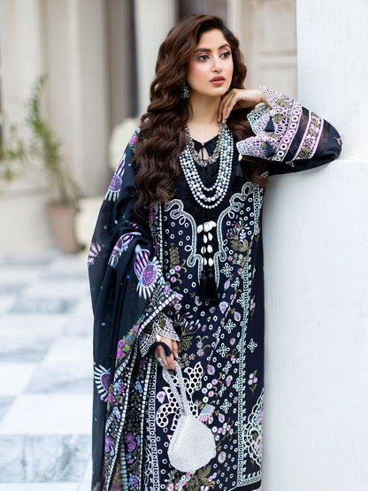 Mahnur | Sophie Luxury Lawn 25 | Lila by Maria Faisal - Registered Vendor of : Mahnur - type : Ladies Clothes - 100% original wedding dresses