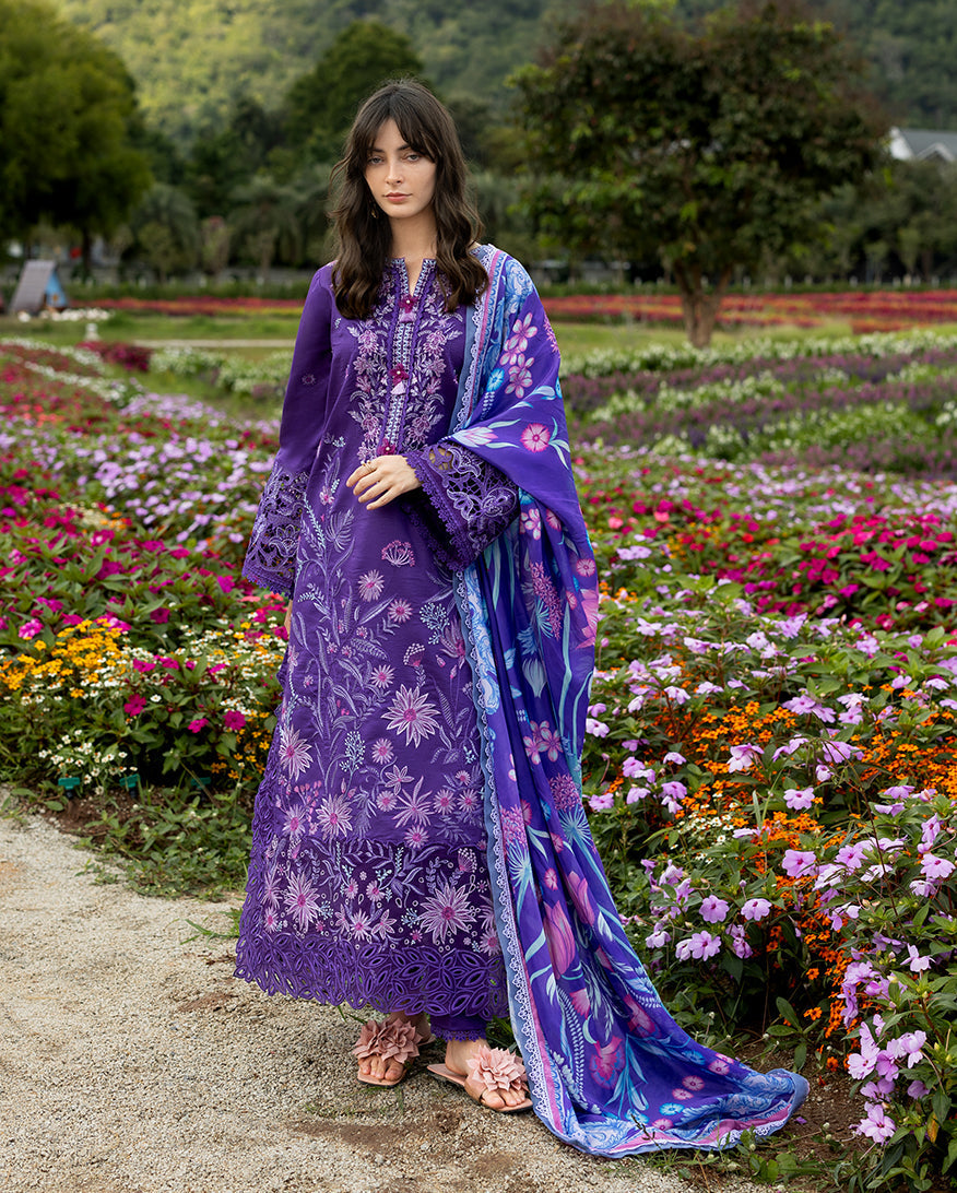 Mushq | Hemline the Secret Garden | Lily Veil - Luxury Dress - available at Maria Faisal in UK and USA.