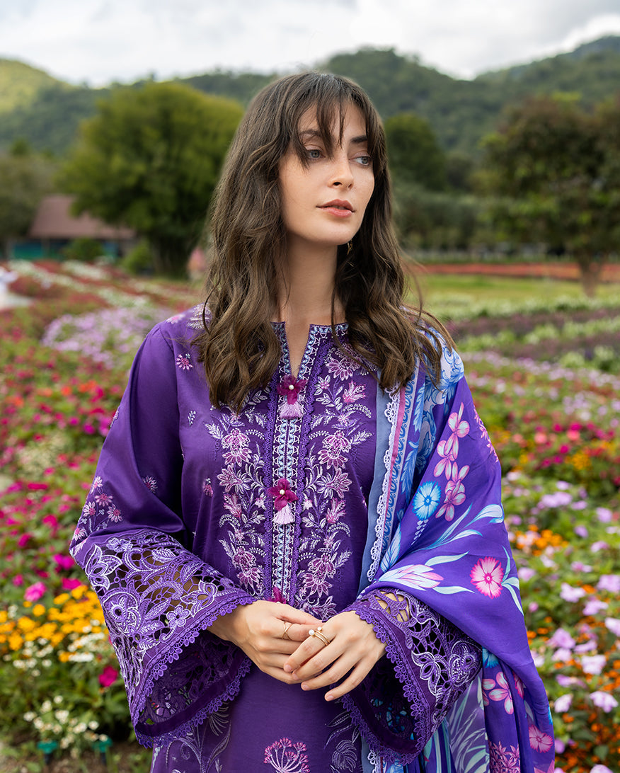 Mushq | Hemline the Secret Garden | Lily Veil - Luxury Dress - available at Maria Faisal in UK and USA.