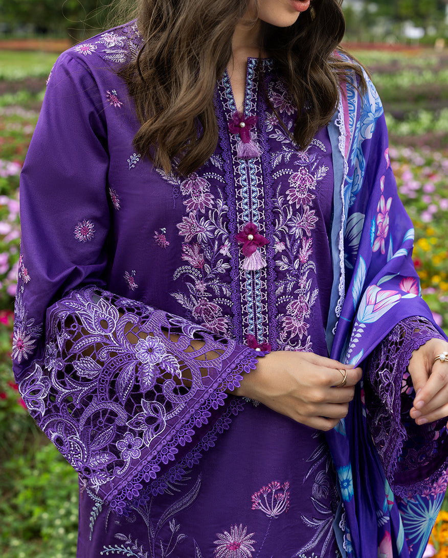 Mushq | Hemline the Secret Garden | Lily Veil - Luxury Dress - available at Maria Faisal in UK and USA.