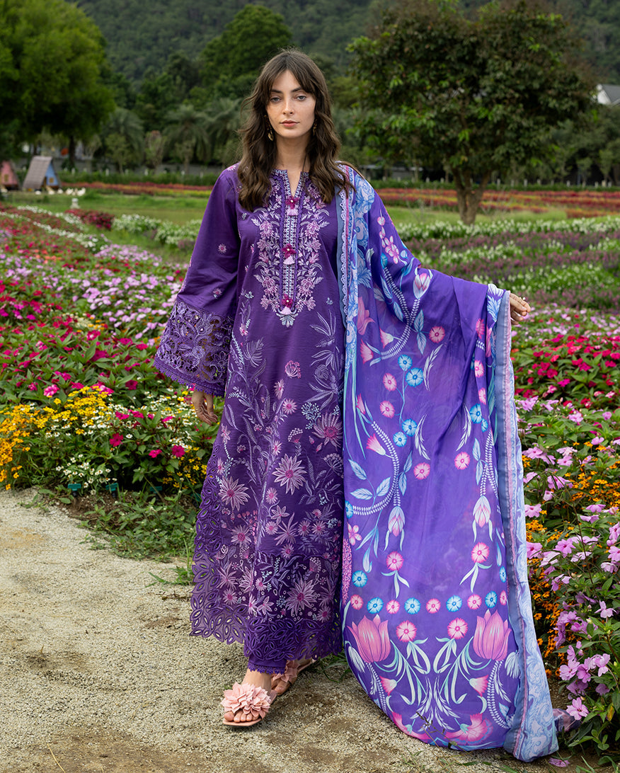 Mushq | Hemline the Secret Garden | Lily Veil - Luxury Dress - available at Maria Faisal in UK and USA.