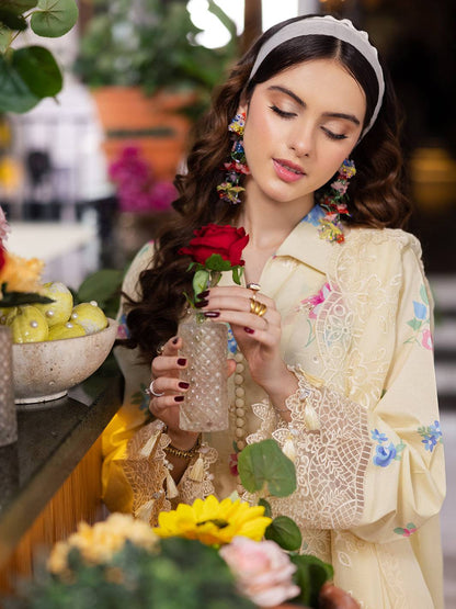 Mahnur | After Hours Luxury Lawn 25 | Lime Lush by Maria Faisal - Registered Vendor of : Mahnur - type : Ladies Clothes - 100% original wedding dresses