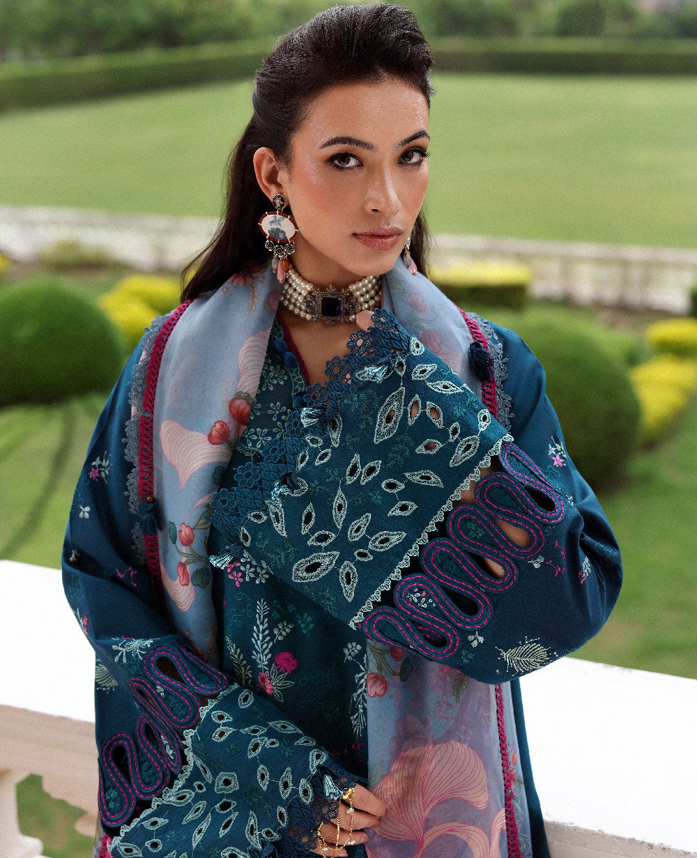 Republic Womenswear | Lilas Lawn 26 | Liore - Luxury Dress - available at Maria Faisal in UK and USA.