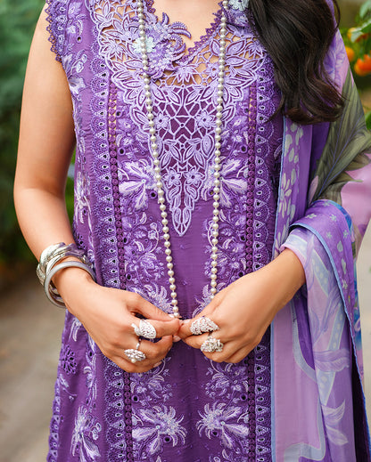 Mushq | Amoi Luxury Lawn | Lovers Lane - Luxury Dress - available at Maria Faisal in UK and USA.