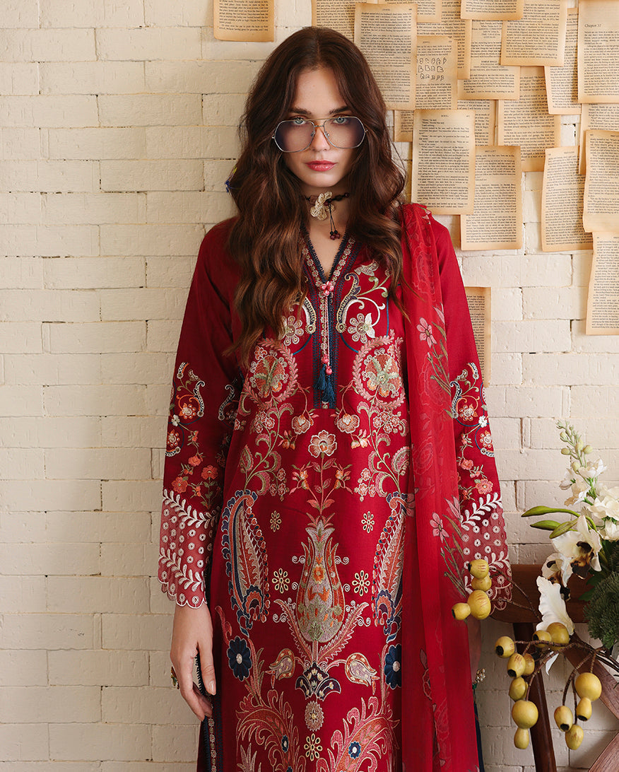 Mushq | The Secret Garden Lawn | Luma Bloom - Luxury Dress - available at Maria Faisal in UK and USA.