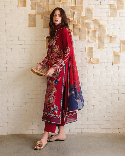 Mushq | The Secret Garden Lawn | Luma Bloom - Luxury Dress - available at Maria Faisal in UK and USA.