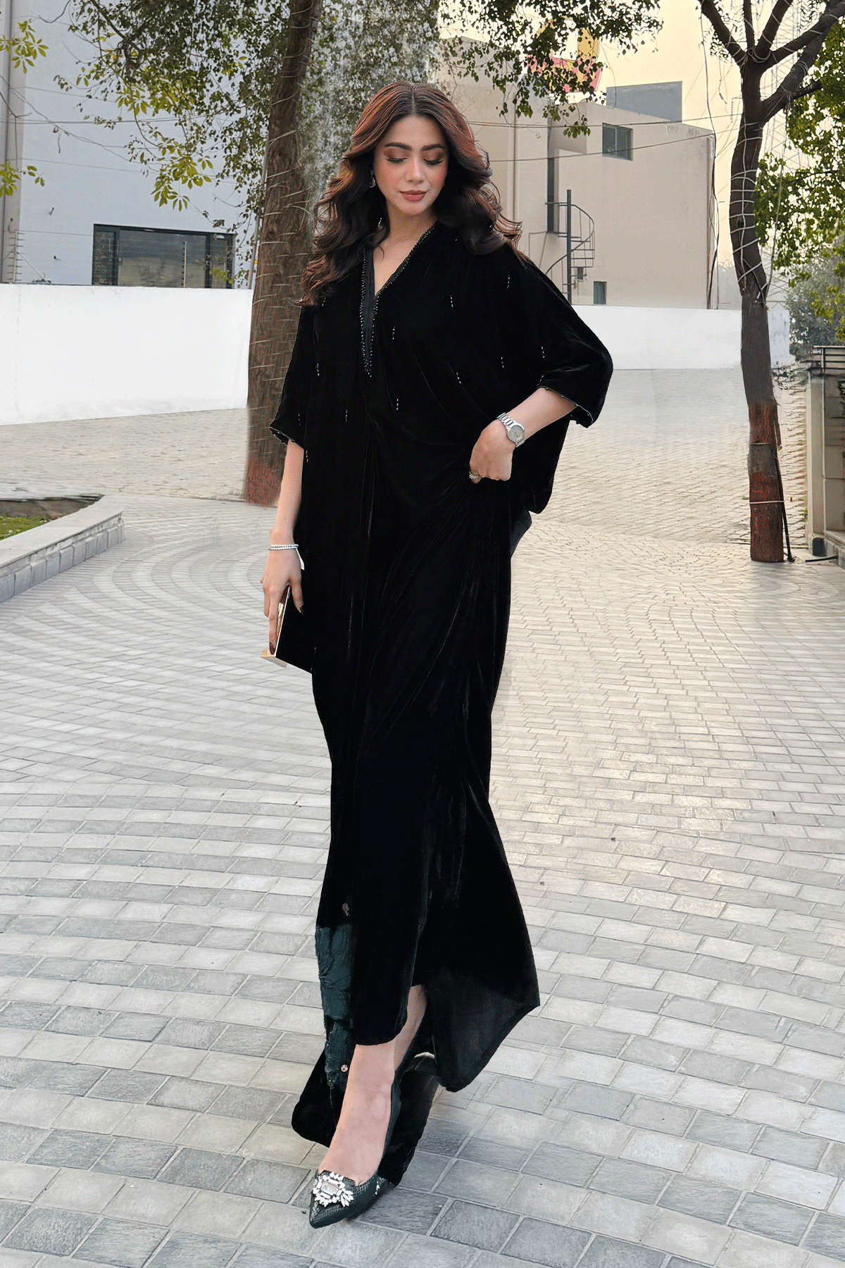 Erum Khan | Velvet Edit | Lumen - Formal Dress - available at Maria Faisal in UK and USA.
