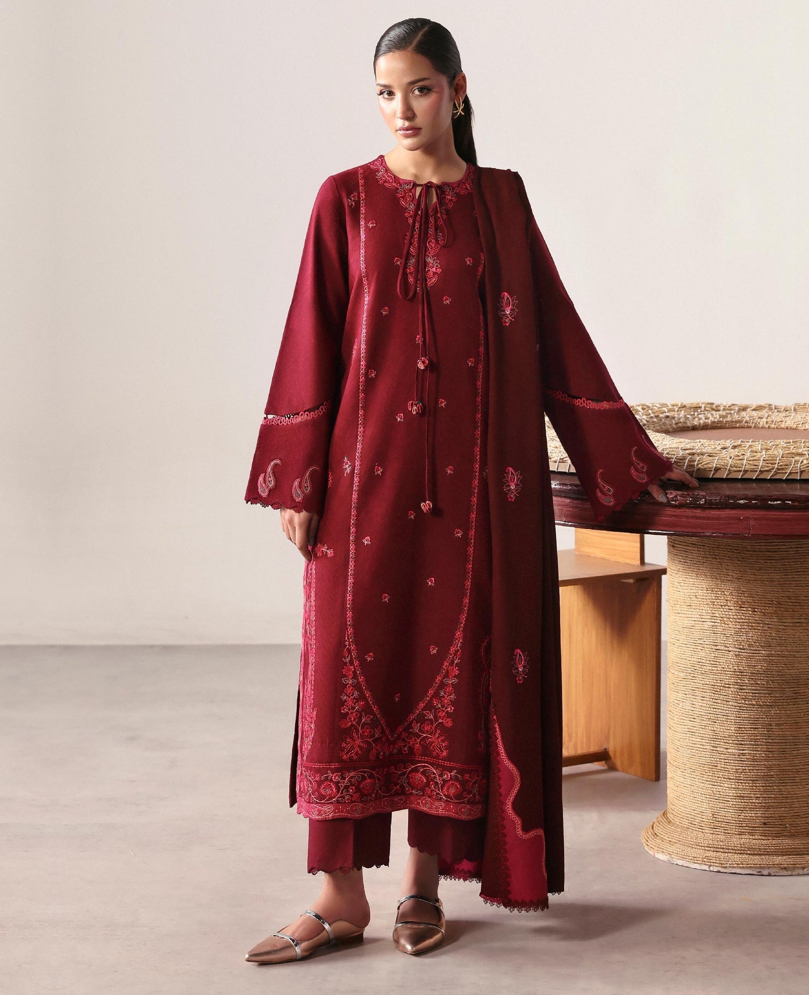 Republic Womenswear | Basics Winter 25 | Luneve - Casual Dress - available at Maria Faisal in UK and USA.