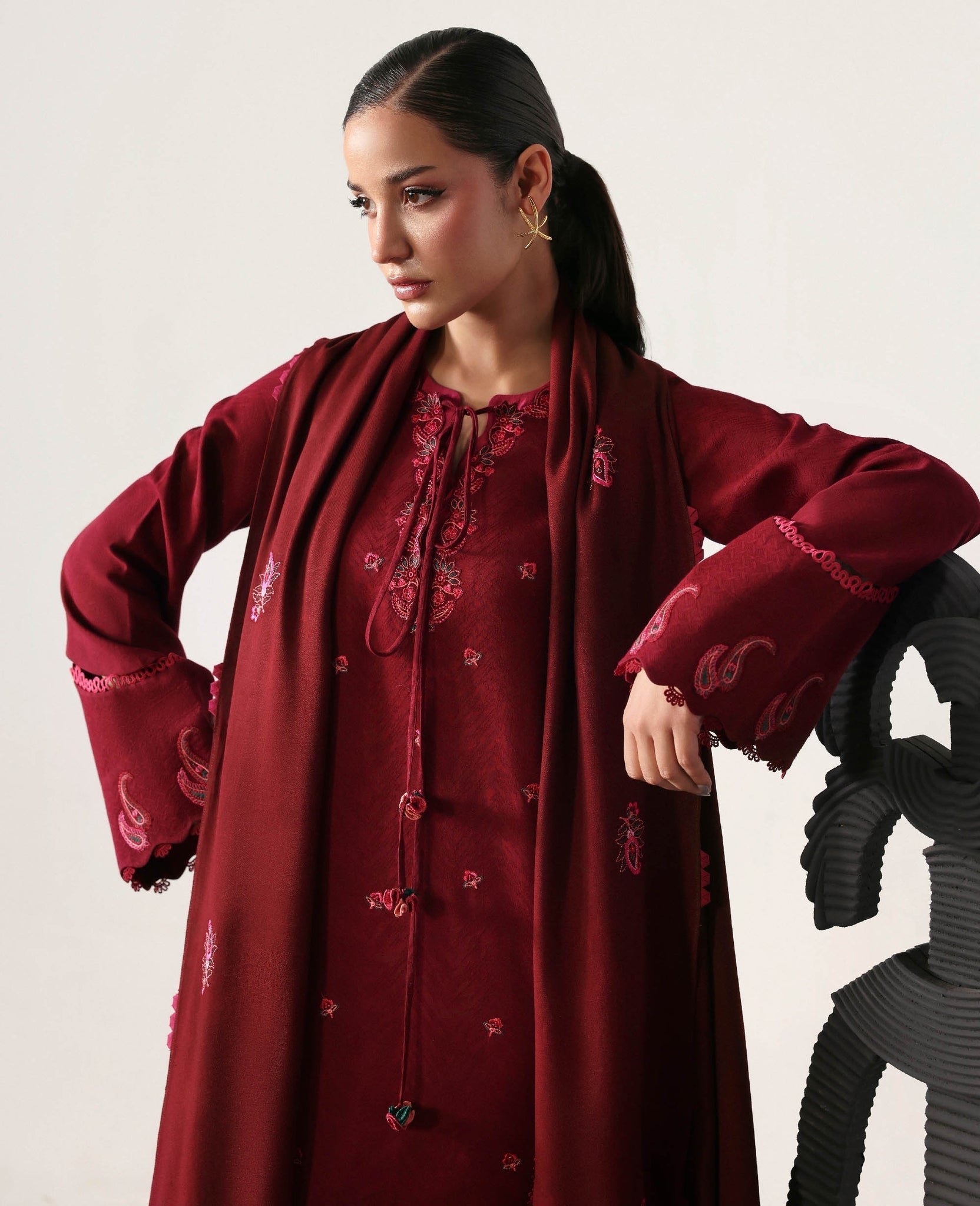 Republic Womenswear | Basics Winter 25 | Luneve - Casual Dress - available at Maria Faisal in UK and USA.