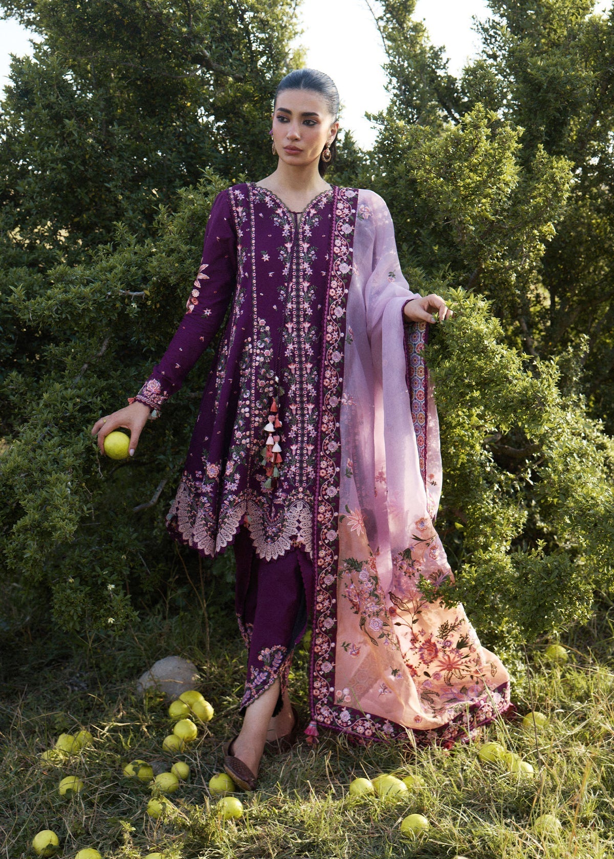 Hussain Rehar | Jinan 26 | Lyla - Luxury Dress - available at Maria Faisal in UK and USA.