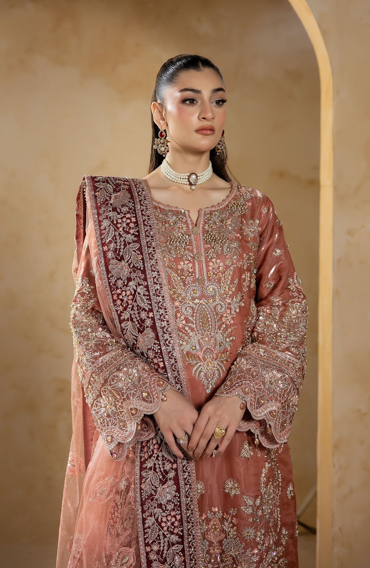 Imrozia Premium | Aurelia Formals 26 | JF-42 A Lyra - Formal Dress - available at Maria Faisal in UK and USA.