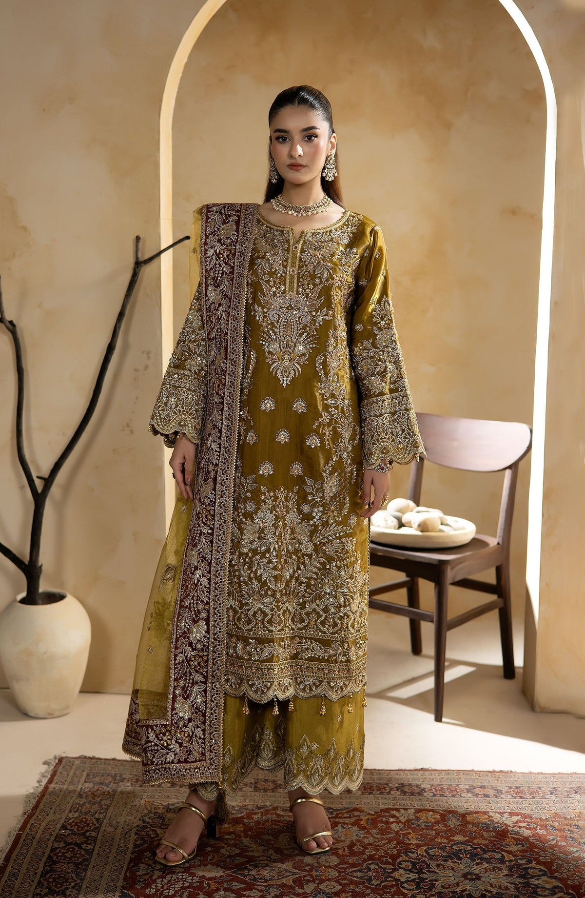 Imrozia Premium | Aurelia Formals 26 | JF-42 B Lyra - Formal Dress - available at Maria Faisal in UK and USA.