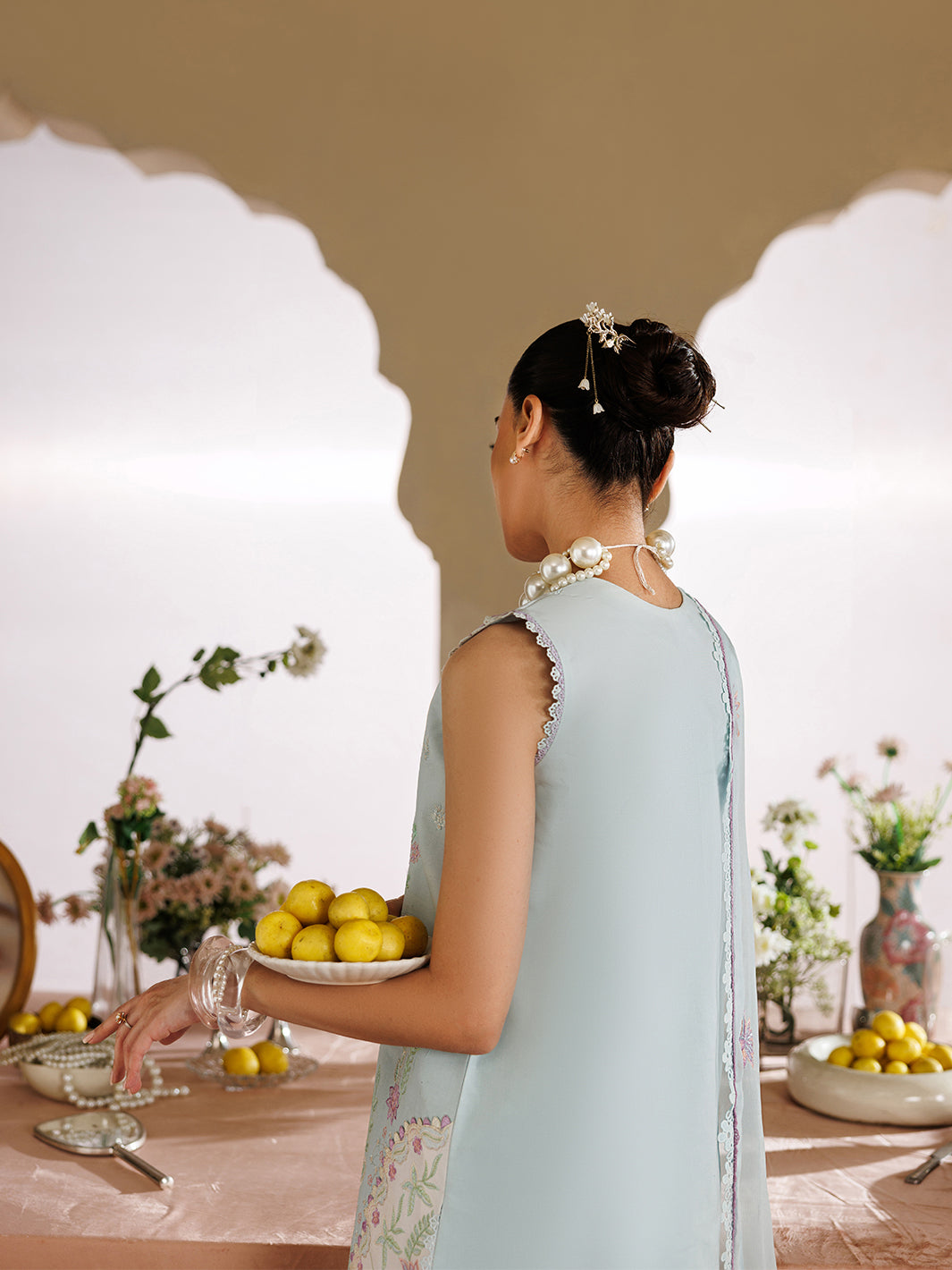 Mahnur | Morbagh Luxury Lawn 26 | M-01 - Luxury Dress - available at Maria Faisal in UK and USA.