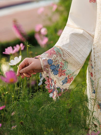 Mahnur | Morbagh Luxury Lawn 26 | M-03 - Luxury Dress - available at Maria Faisal in UK and USA.