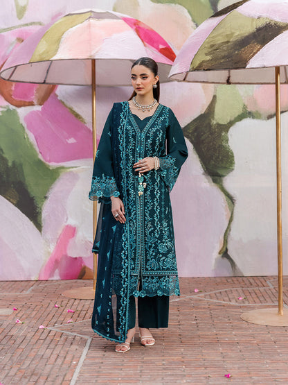 Mahnur | Morbagh Luxury Lawn 26 | M-04 - Luxury Dress - available at Maria Faisal in UK and USA.