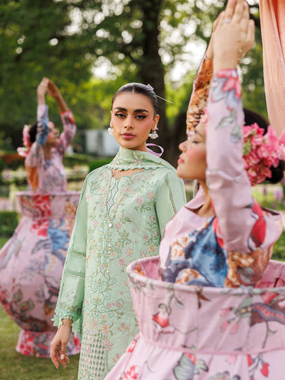 Mahnur | Morbagh Luxury Lawn 26 | M-06 - Luxury Dress - available at Maria Faisal in UK and USA.
