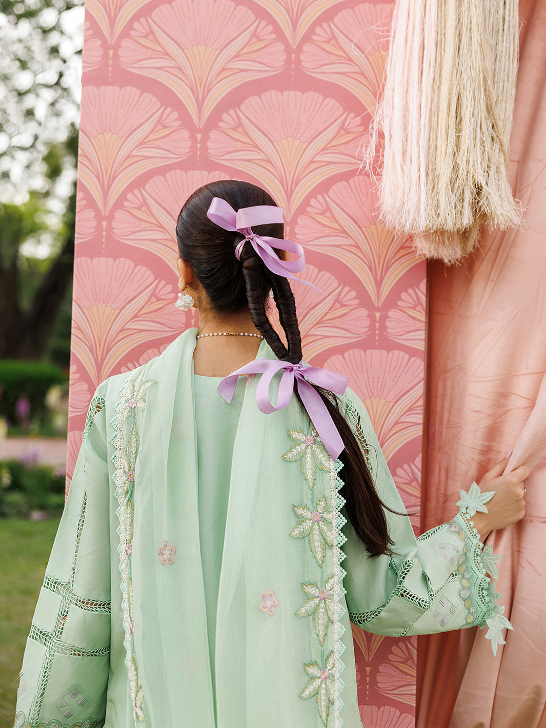 Mahnur | Morbagh Luxury Lawn 26 | M-06 - Luxury Dress - available at Maria Faisal in UK and USA.