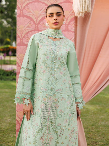 Mahnur | Morbagh Luxury Lawn 26 | M-06 - Luxury Dress - available at Maria Faisal in UK and USA.
