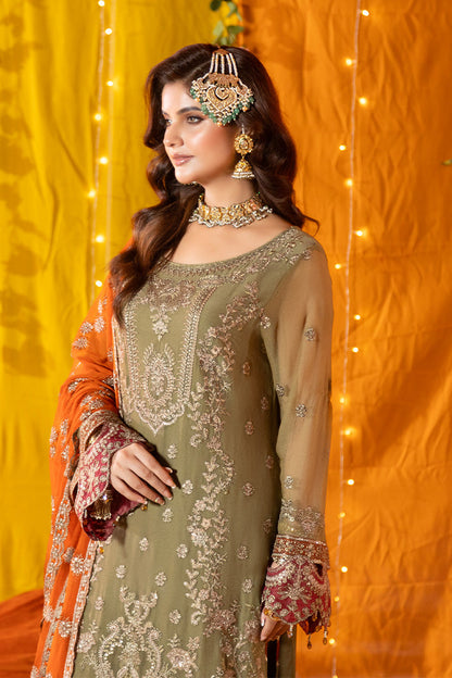 Imrozia Premium | Shagun Formals | M-104 Noura - Formal Dress - available at Maria Faisal in UK and USA.