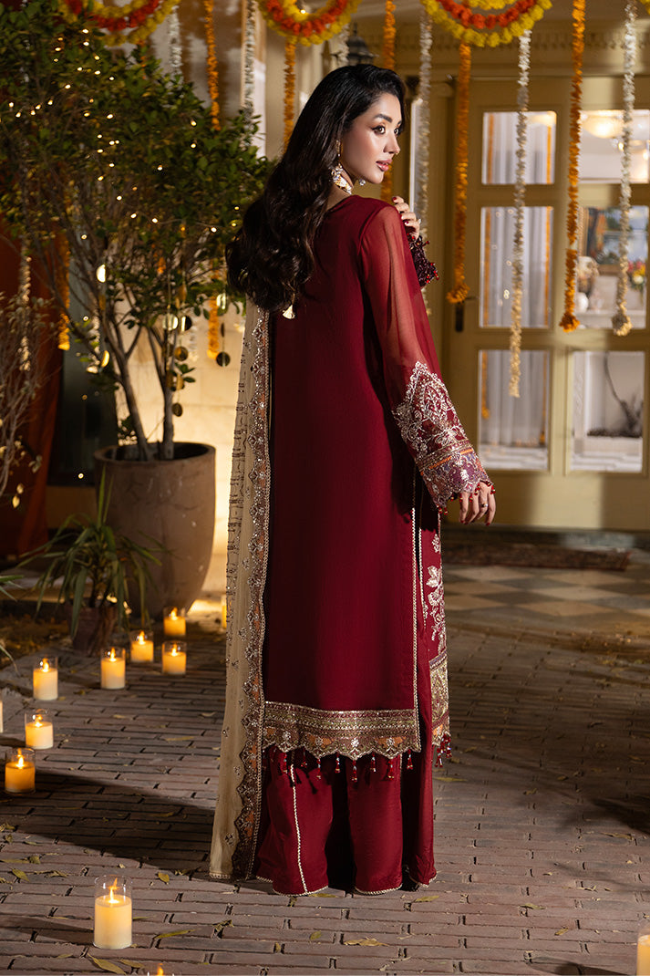 Imrozia Premium | Shagun Formals | M-109 Hoorain - Formal Dress - available at Maria Faisal in UK and USA.