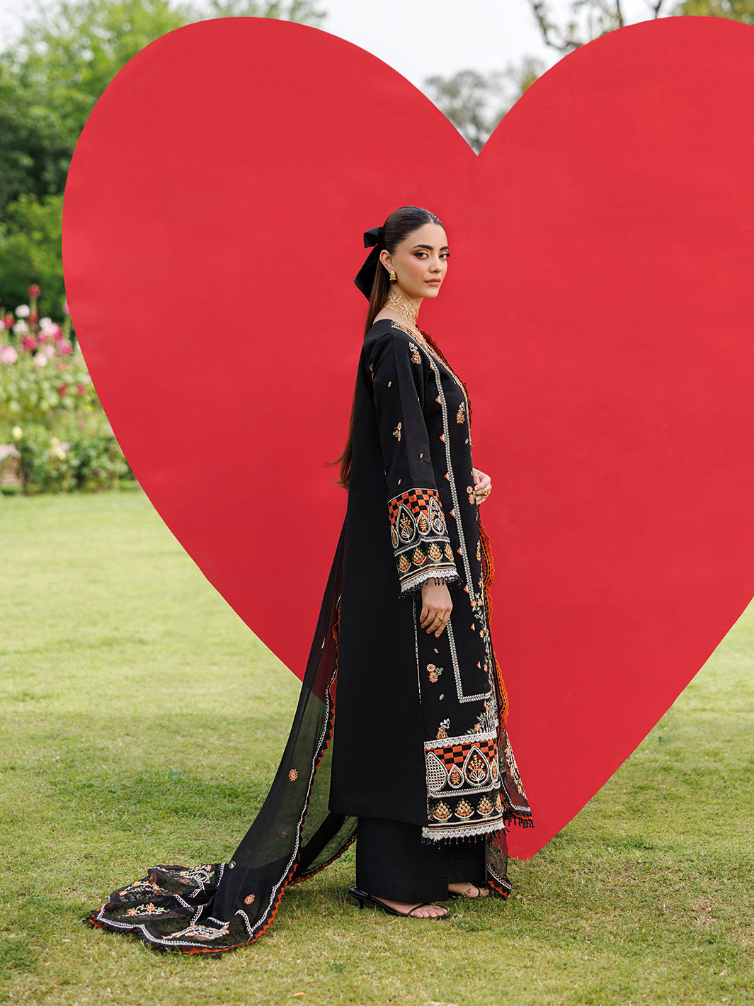 Mahnur | Morbagh Luxury Lawn 26 | M-11 - Luxury Dress - available at Maria Faisal in UK and USA.
