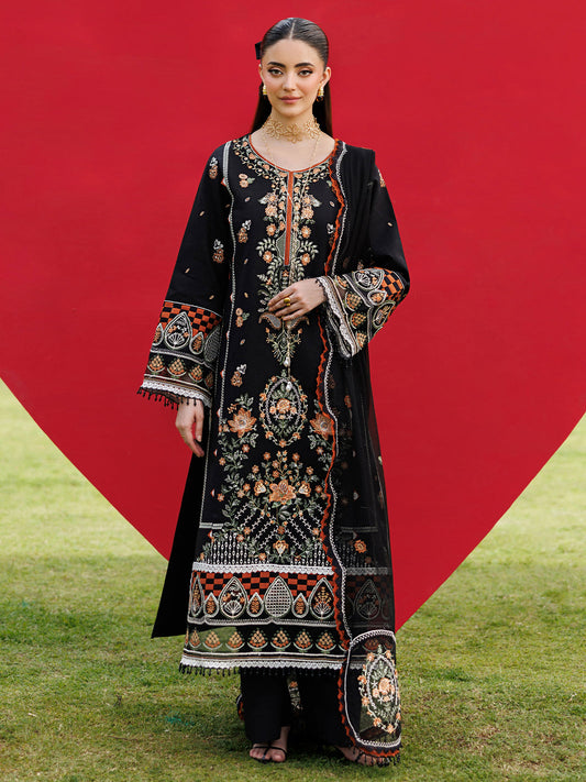 Mahnur | Morbagh Luxury Lawn 26 | M-11 - Luxury Dress - available at Maria Faisal in UK and USA.