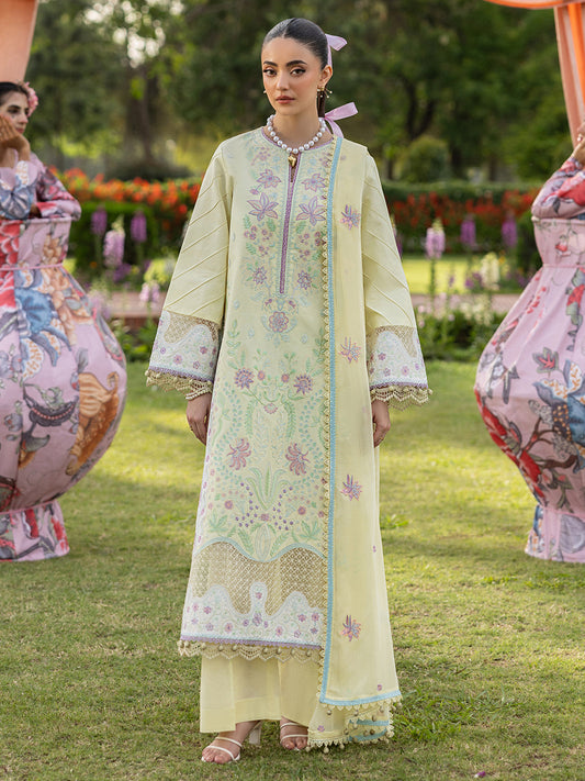 Mahnur | Morbagh Luxury Lawn 26 | M-12 - Luxury Dress - available at Maria Faisal in UK and USA.