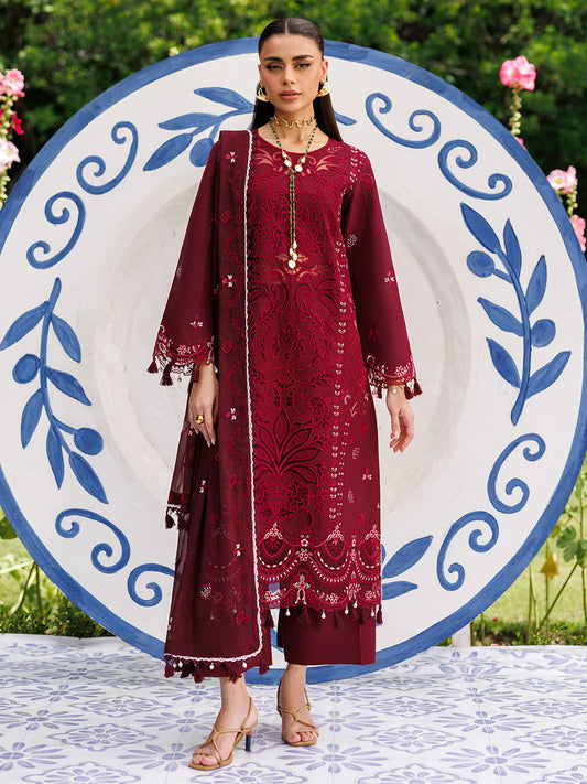 Mahnur | Morbagh Luxury Lawn 26 | M-13 - Luxury Dress - available at Maria Faisal in UK and USA.