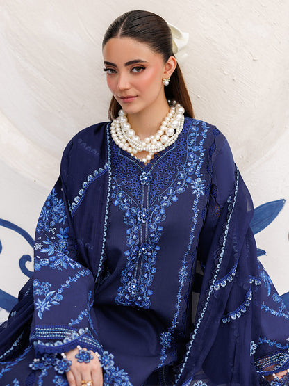 Mahnur | Morbagh Luxury Lawn 26 | M-14 - Luxury Dress - available at Maria Faisal in UK and USA.