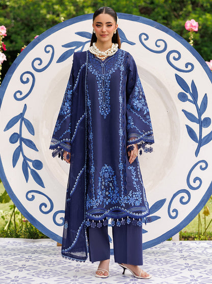 Mahnur | Morbagh Luxury Lawn 26 | M-14 - Luxury Dress - available at Maria Faisal in UK and USA.
