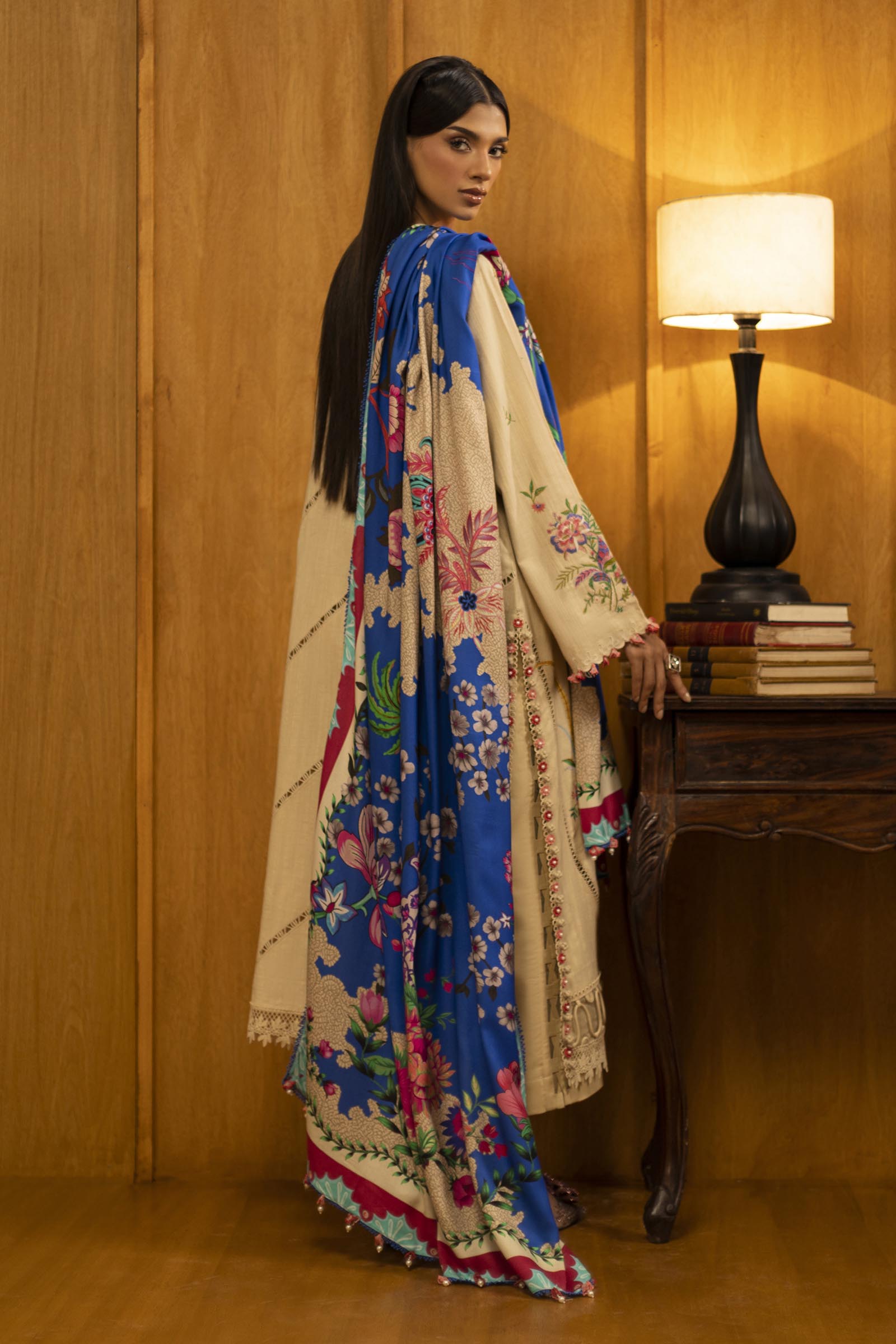 Sana Safinaz | Muzlin Winter 25 | M253-001A - Casual Dress - available at Maria Faisal in UK and USA.