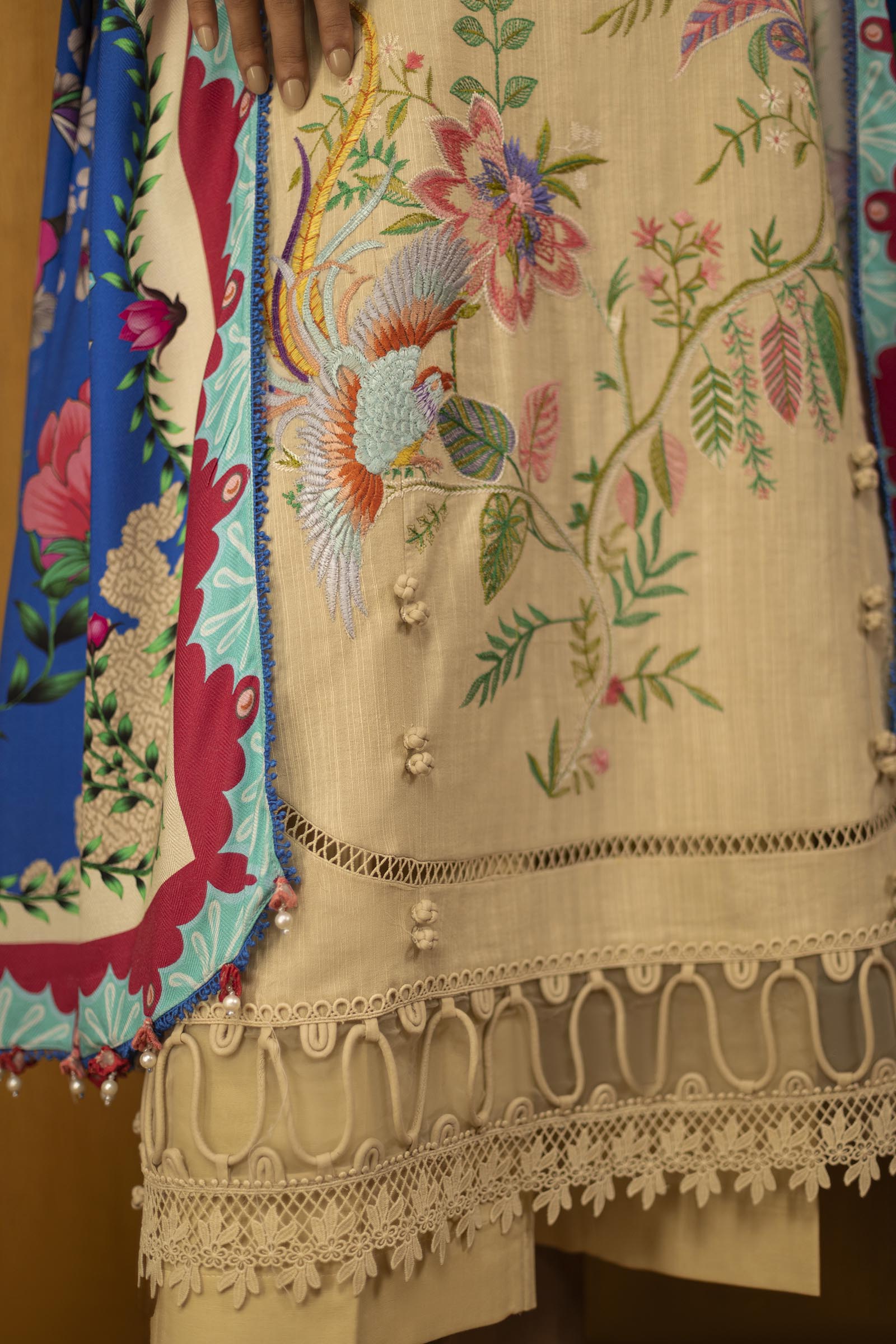 Sana Safinaz | Muzlin Winter 25 | M253-001A - Casual Dress - available at Maria Faisal in UK and USA.