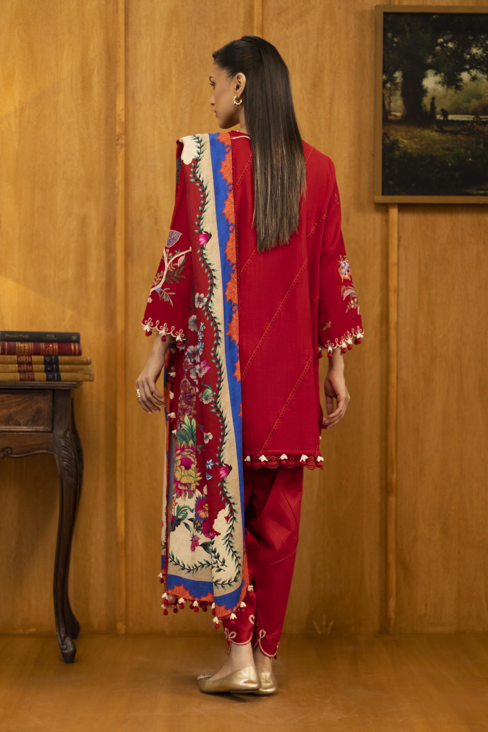 Sana Safinaz | Muzlin Winter 25 | M253-001B - Casual Dress - available at Maria Faisal in UK and USA.