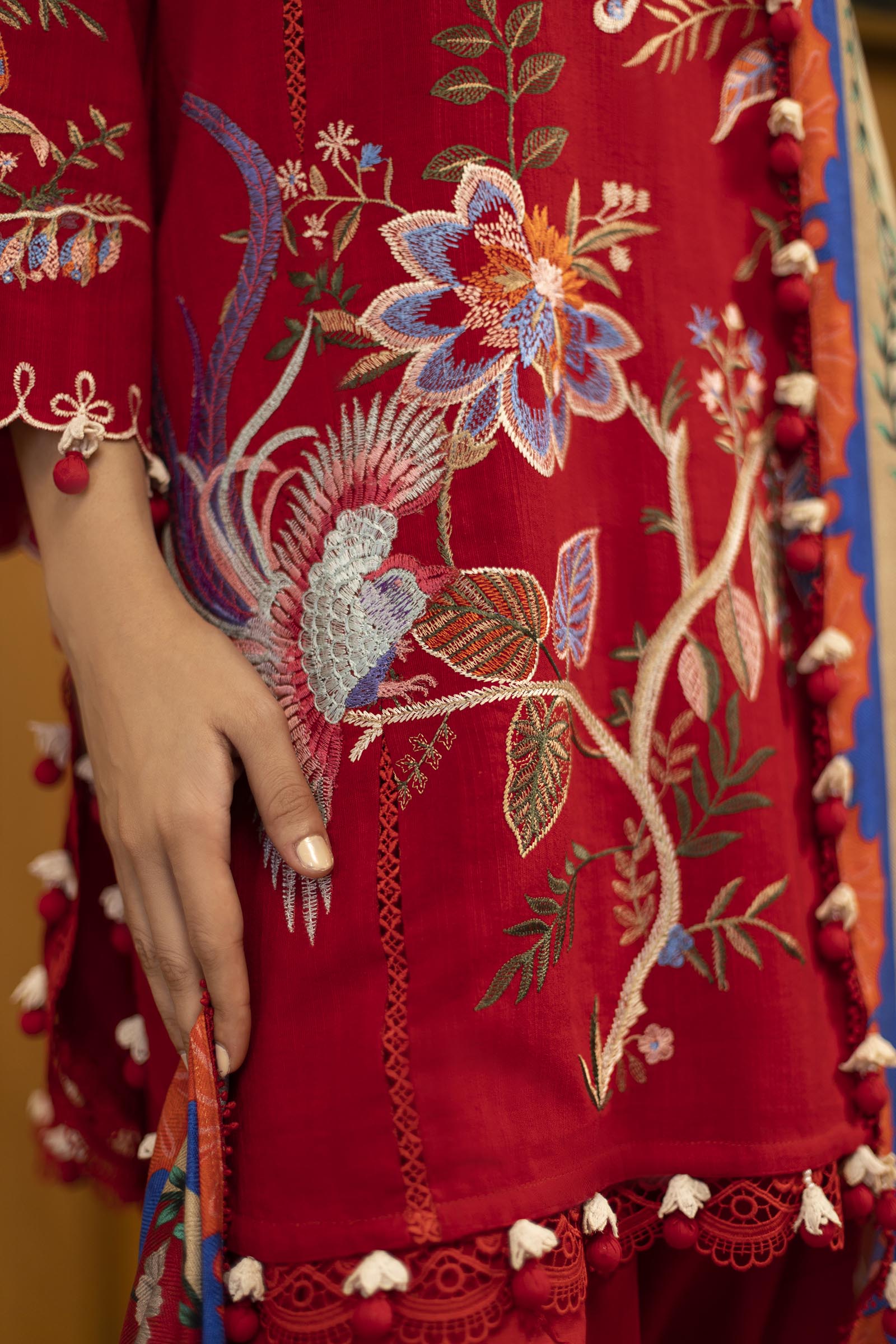 Sana Safinaz | Muzlin Winter 25 | M253-001B - Casual Dress - available at Maria Faisal in UK and USA.